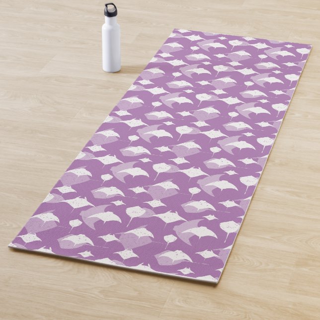 Lilac Stingray Manta Rays Ocean Themed Yogamatte (Beispiel)