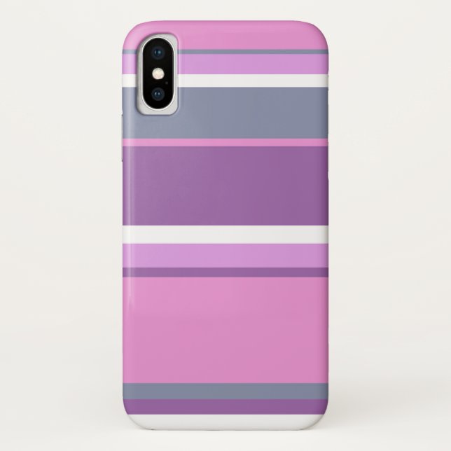 Lilac Streifen Case-Mate iPhone Hülle (Rückseite)
