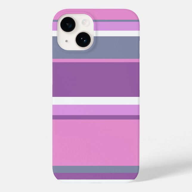 Lilac Streifen Case-Mate iPhone Hülle (Rückseite)