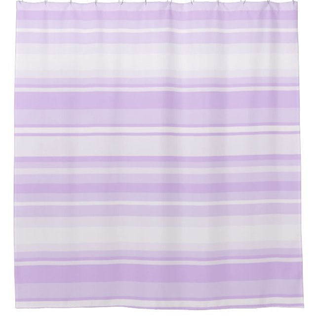 Lilac Streifen Duschvorhang (Vorderseite)