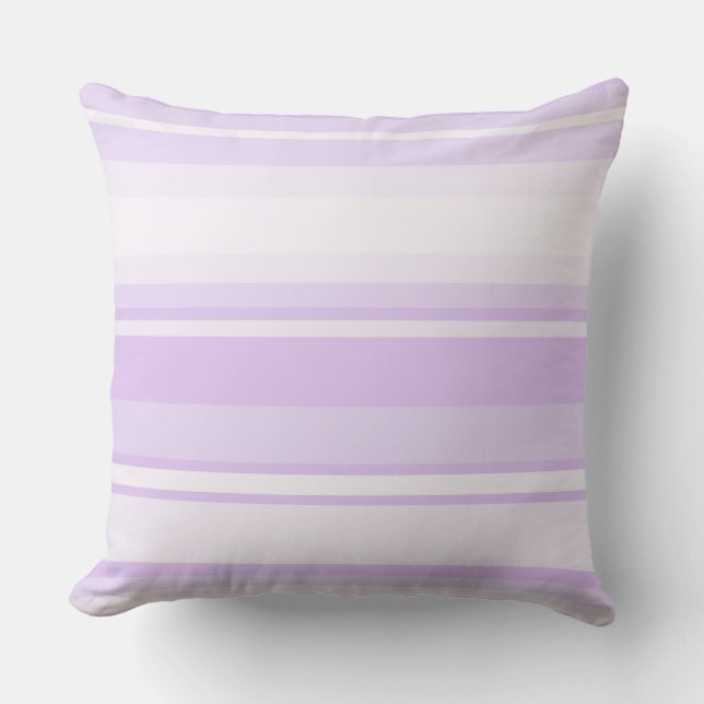Lilac Streifen Kissen (Vorderseite)
