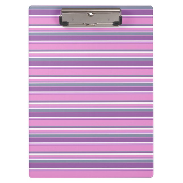 Lilac Streifen Klemmbrett (Vorderseite)