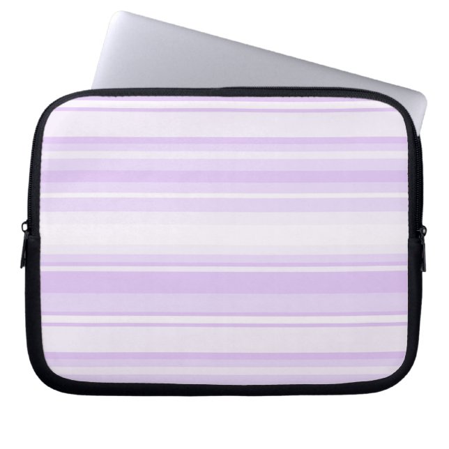Lilac Streifen Laptopschutzhülle (Vorderseite)