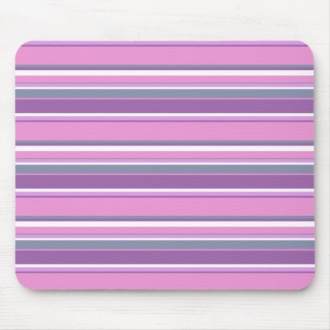 Lilac Streifen Mousepad (Vorne)