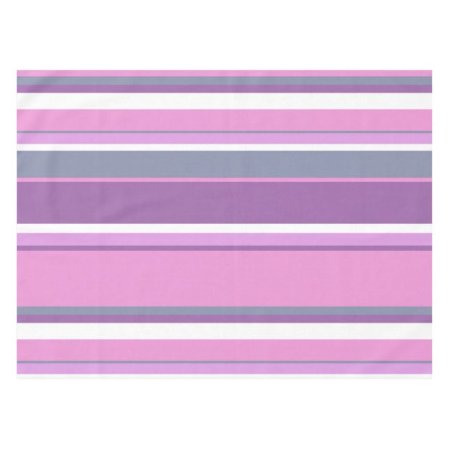 Lilac Streifen Tischdecke (Vorderseite (Horizontal))