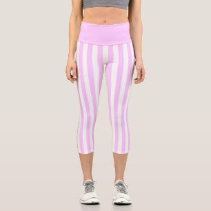 Lilac Strip Hochwaisted Capris