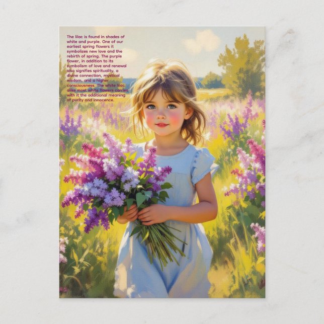 Lilac Symbolism Postkarte (Vorderseite)