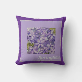 Lilac Throw Pillow Kissen