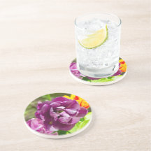 Lilac tulips an einem sonnigen Tag