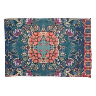 Lilac Tulpe Blume, Zierrahmen mit Blumen. Kissenbezug