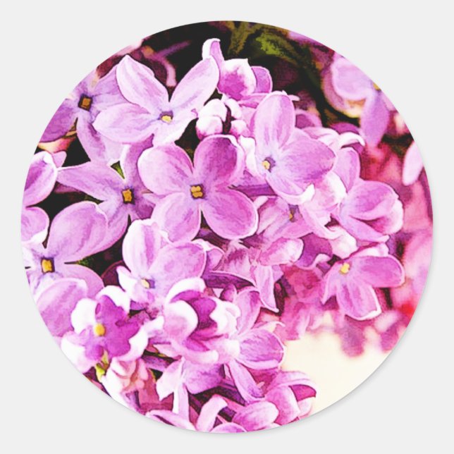 Lilac Umschlag Aufkleber Stickers