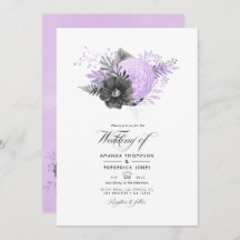 Lilac und Charcoal Floral Wedding Foto