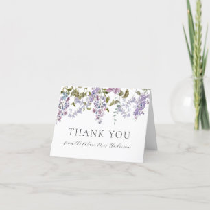 Lilac und Lavender Brautparty Vielen Dank Dankeskarte