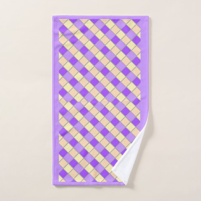 Lilac und Peach Handtuch (Handtuch)