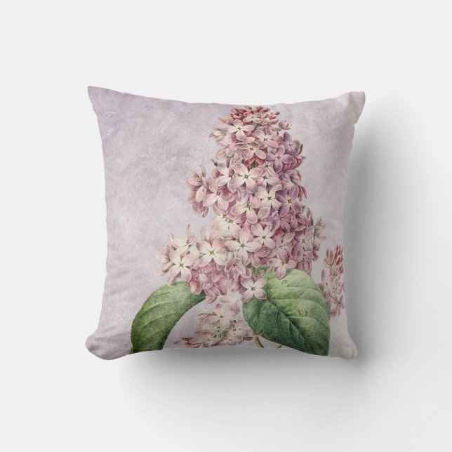 Lilac und Pink Floral Kissen (Vorderseite)