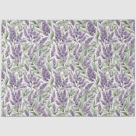 Lilac und Sage Blumendecoupage Seidenpapier