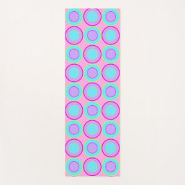 Lilac- und türkisfarbene Donuts mit rosa Füllung Yogamatte