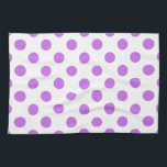 Lilac- und Weißpolka-Punkte Geschirrtuch<br><div class="desc">Lilac- und Weißpolka-Punkte</div>