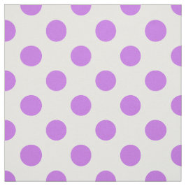 Lilac- und Weißpolka-Punkte Stoff