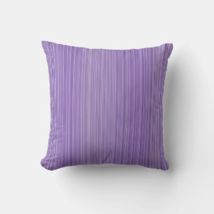 Lilac und White Thin Stripes Kissen