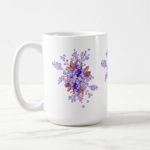 Lilac vergiss-me-not Blume Wedding Kaffeetasse