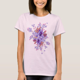Lilac vergiss-me-not Blume Wedding T-Shirt
