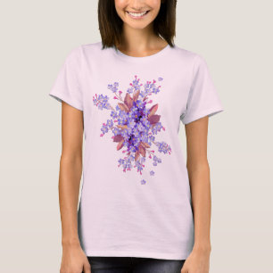 Lilac vergiss-me-not Blume Wedding T-Shirt