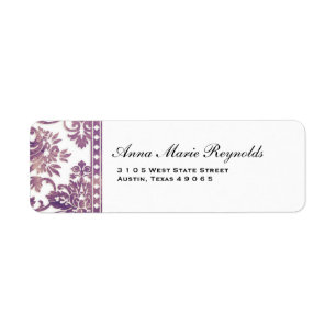 Lilac Vintag Damask Lace Extravagant