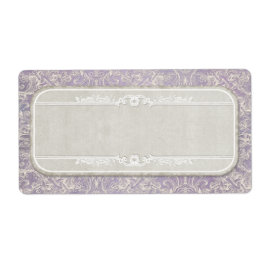 Lilac Vintag French Regency Lace Etched Wedding