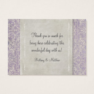 Lilac Vintag French Regency Lace Etched Wedding