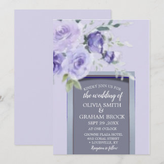 Lilac Watercolor Einladung