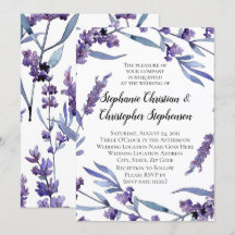 Lilac Watercolor Hochzeit bei schöner Aussicht