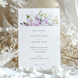 Lilac Wedding Einladung