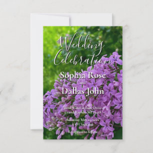Lilac Wedding lila Lavendel Einladung
