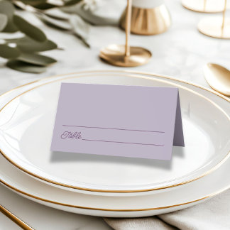 Lilac Wedding Platzkarte