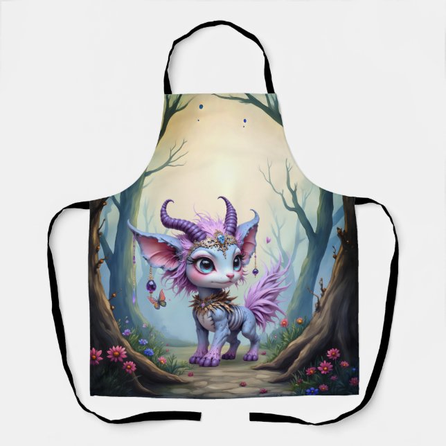 Lilac Whisper – Enchanted Forest Guardian.  Schürze (Vorderseite)
