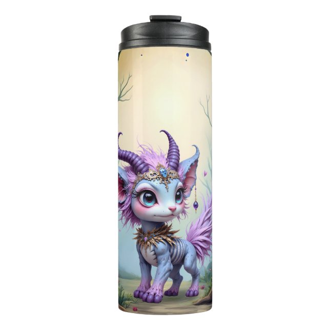 Lilac Whisper – Enchanted Forest Guardian.  Thermosbecher (Vorderseite)