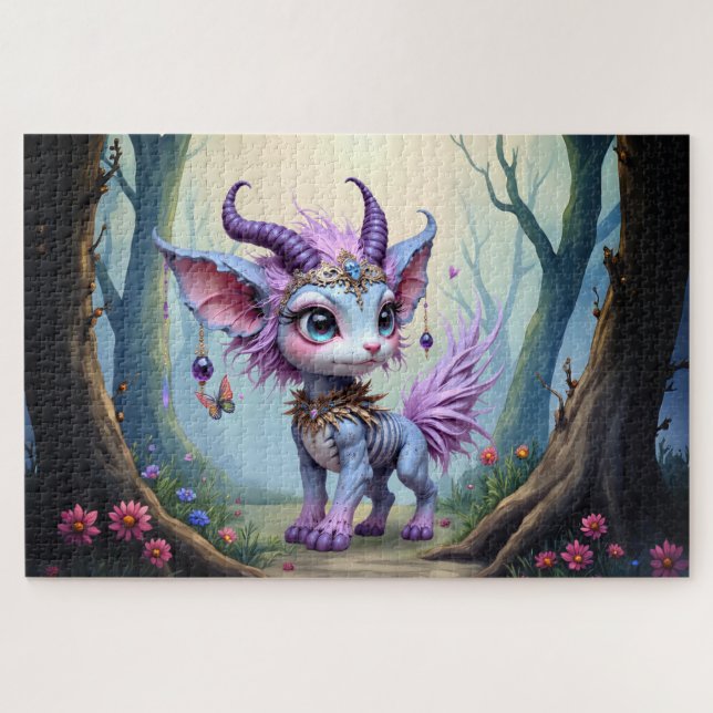 Lilac Whisper – Enchanteter Waldhüter.  Puzzle (Horizontal)