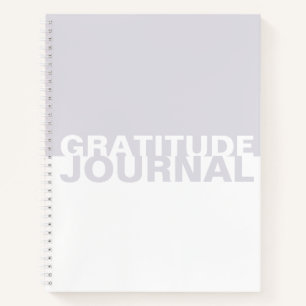 Lilac White Two-Tone Dankeszeitung Notizbuch