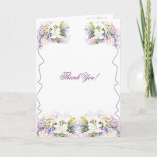 Lilac Wildblume Wedding Vielen Dank Karte
