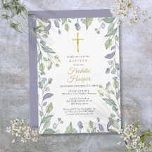 Lilac Wildblumen Watercolor Taufe Christening