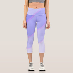 Lilac Wirbel Capri Leggings