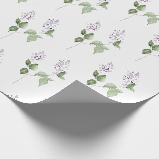 Lilac Wrapping Paper Geschenkpapier (Ecke)