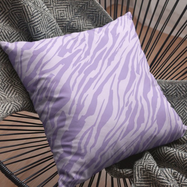 Lilac Zebra Pattern Kissen (Von Creator hochgeladen)