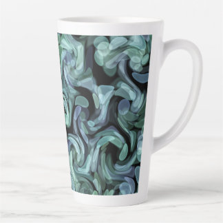 LilacBlue Swirl Watercolor II Latte Tasse