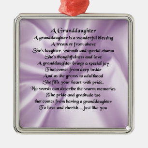lilacGrandtochter Gedicht Ornament Aus Metall