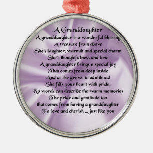 lilacGrandtochter Gedicht Silbernes Ornament