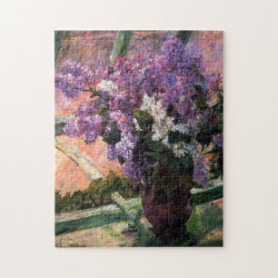 Lilacin in einem Fenster von Mary Cassatt Puzzle