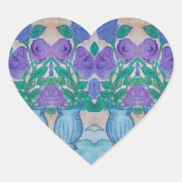 Lilacke Herz-Aufkleber