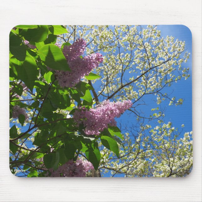 Lilacs and Cherry Blossoms - Martha's Vineyard Mousepad (Vorne)